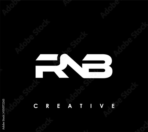 RNB Letter Initial Logo Design Template Vector Illustration