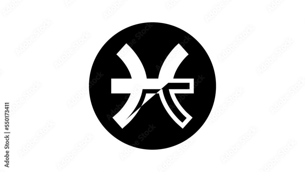 pisces zodiac glyph icon animation pisces zodiac glyph icon animation