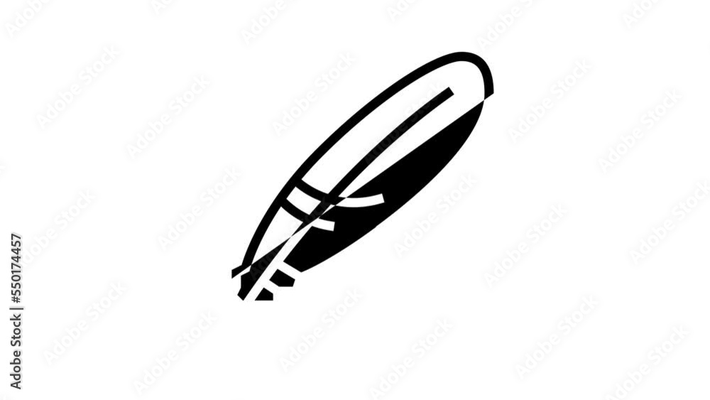 feather soft fluffy line icon animation feather soft fluffy line icon animation
