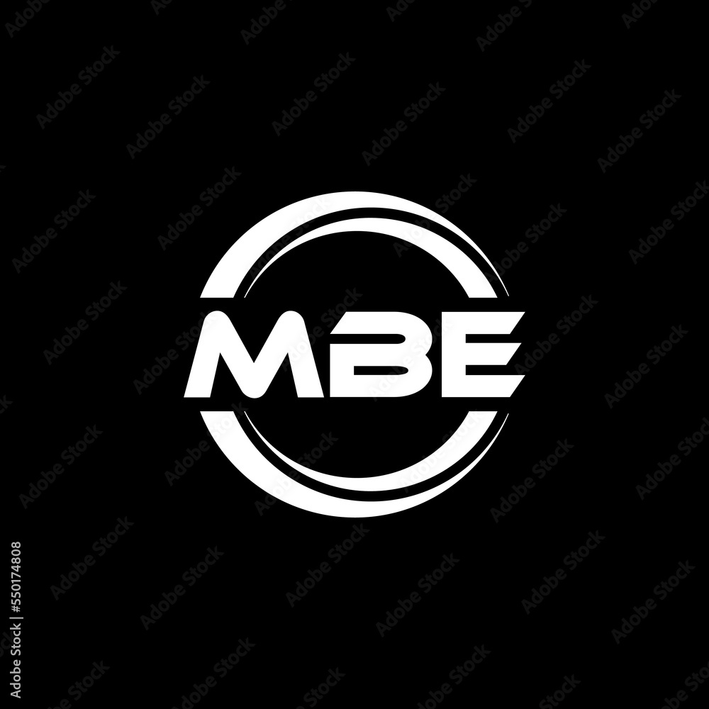 MBE letter logo design with black background in illustrator, vector logo modern alphabet font overlap style. calligraphy designs for logo, Poster, Invitation, etc. MBE letter logo design with black background in illustrator, vector logo modern alphabet font overlap style. calligraphy designs for logo, Poster, Invitation, etc.