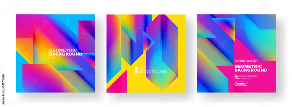 Set of abstract backgrounds. Overlapping geometric elements composition. Vector Illustration For Wallpaper, Banner, Background, Card, Book Illustration, landing page Set of abstract backgrounds. Overlapping geometric elements composition. Vector Illustration For Wallpaper, Banner, Background, Card, Book Illustration, landing page