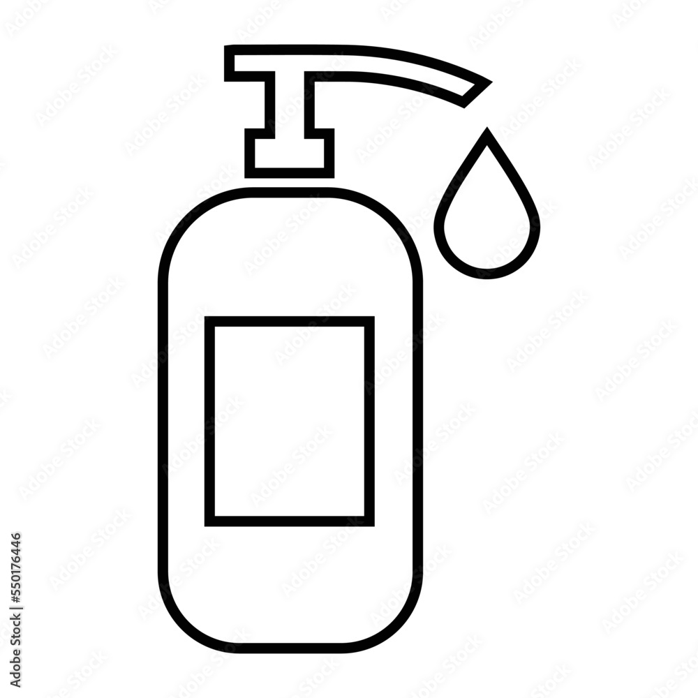Cleaner, detergent, liquid soap icon Cleaner, detergent, liquid soap icon