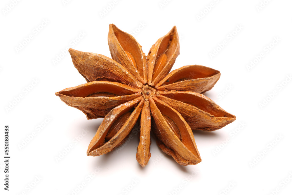 star anise isolated on white background star anise isolated on white background