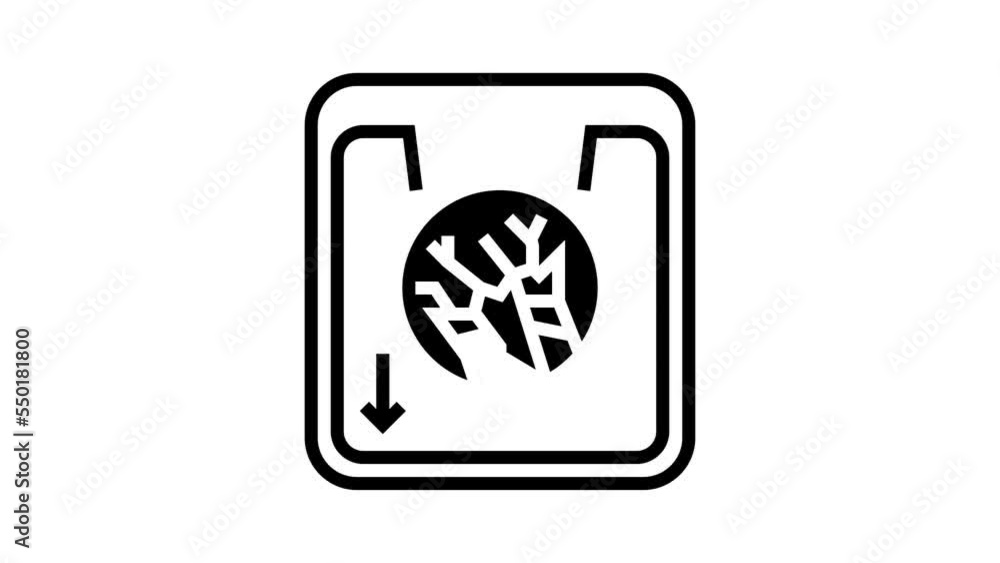 shortness of breath symptom mesothelioma line icon animation shortness of breath symptom mesothelioma line icon animation