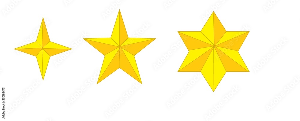 stars isolated on white stars isolated on white