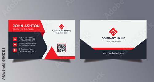 professional abstract creative modern name card and business card