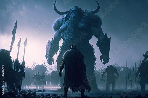 fantasy giant monster in concept Norse Mythology photo