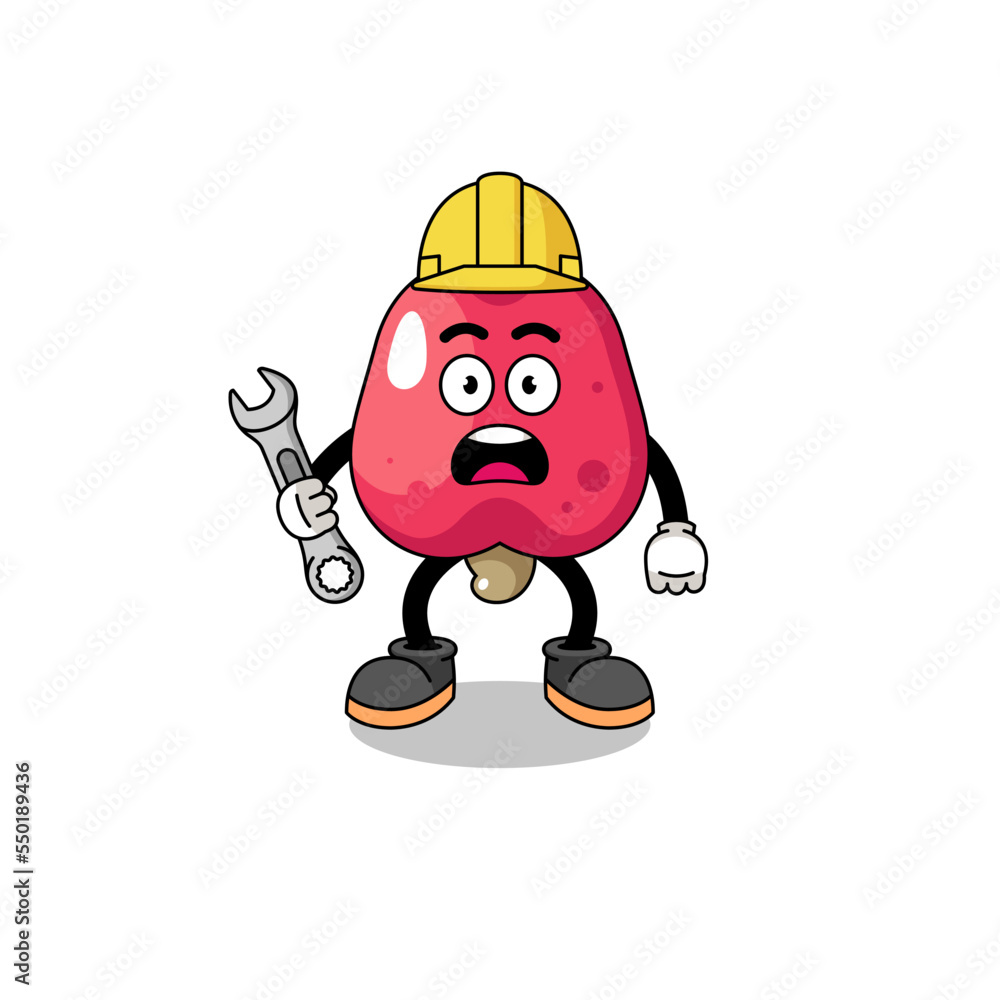 Character Illustration of cashew with 404 error Character Illustration of cashew with 404 error
