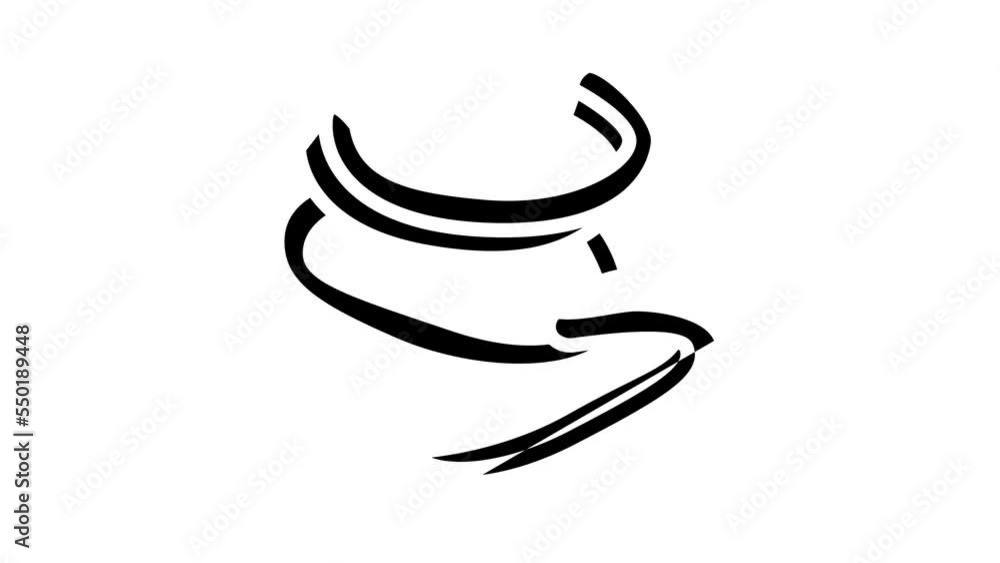 slice yellow pepper glyph icon animation slice yellow pepper glyph icon animation