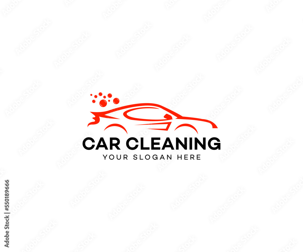 car cleaning logo And Car Wash logo designs concept vector, Automotive