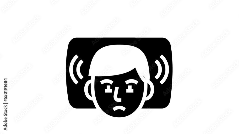 waking up during night glyph icon animation waking up during night glyph icon animation
