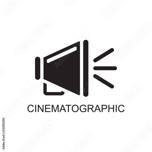 cinematographic icon , studio icon vector