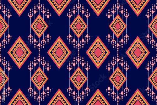 Geometric ethnic pattern. Design For Cloth Curtains Backgrounds Carpets Wallpaper Clothing Wraps Batik Cloth Vector Images