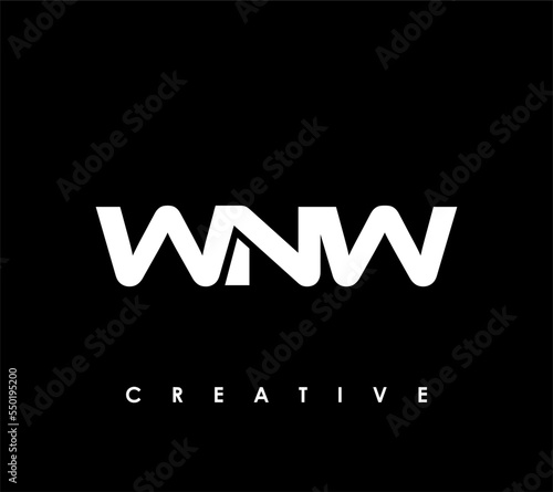 WNW Letter Initial Logo Design Template Vector Illustration