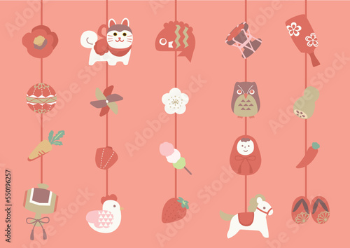 つるしびなのイラスト