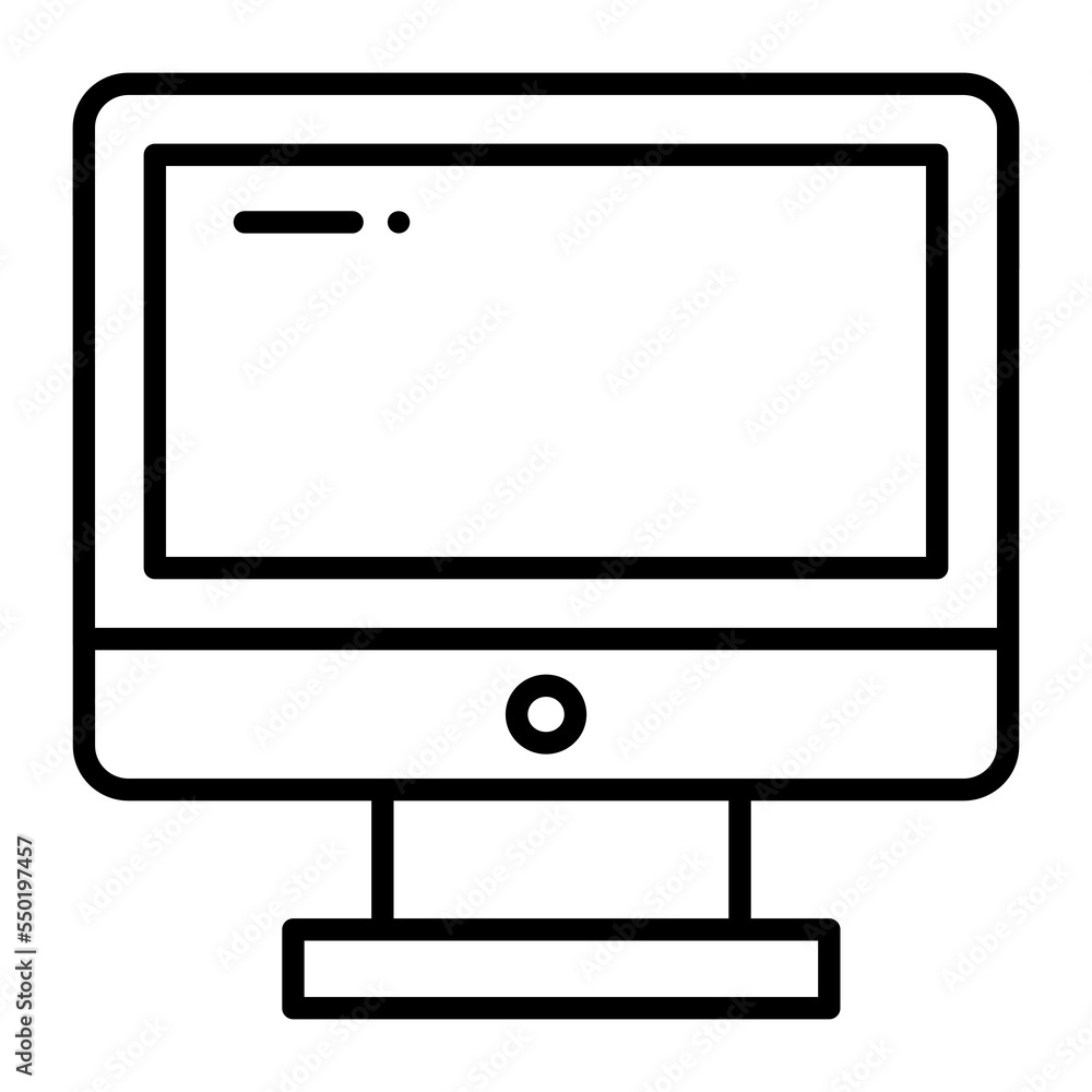 Lcd, monitor vector icon isolated on white background Lcd, monitor vector icon isolated on white background