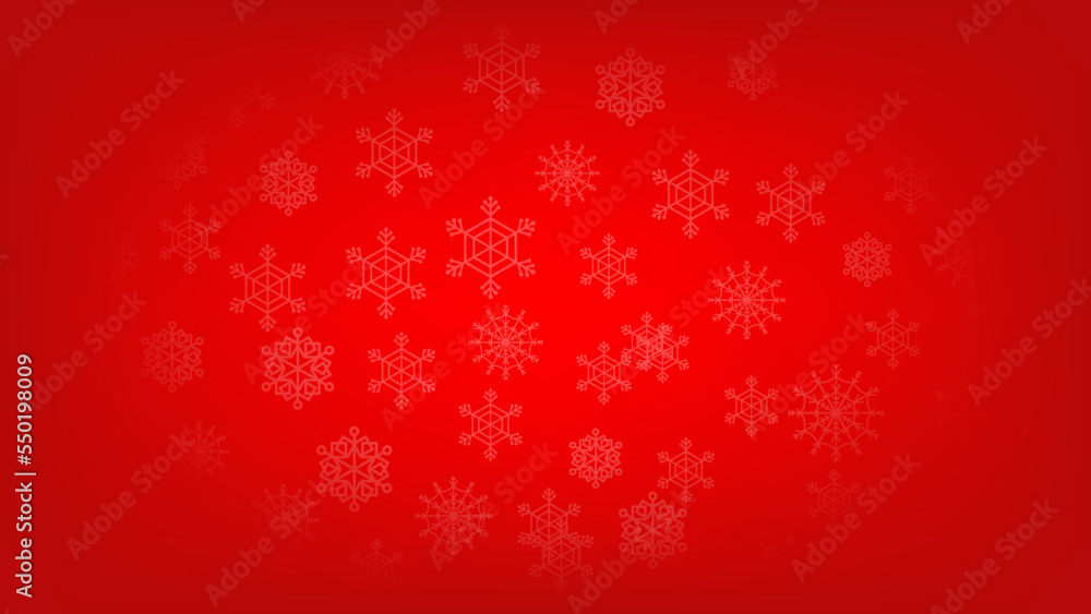 Christmas background. festive holiday and happy new year decoration. snowflakes pattern on red lighting for greeting card graphic design Christmas background. festive holiday and happy new year decoration. snowflakes pattern on red lighting for greeting card graphic design