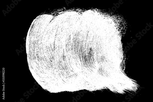 Scribble hand drawn in chalk on black background. Monochrome stain element. Digitally generated image. Vector illustration, Eps 10.