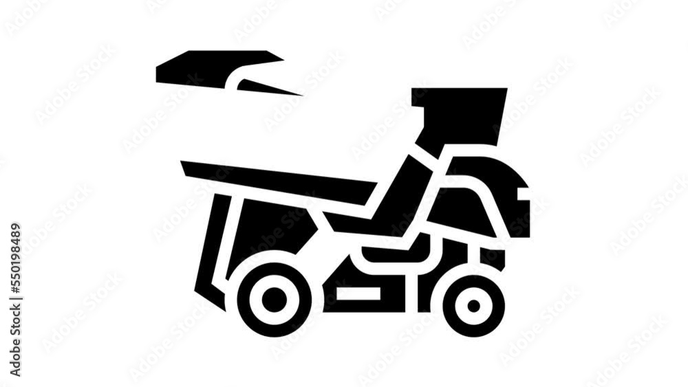 harvester tractor for olives glyph icon animation harvester tractor for olives glyph icon animation