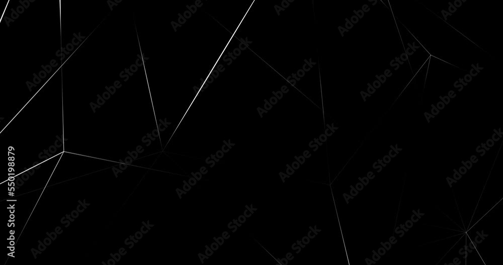 4k Abstract light white silver lines on transparent background (Alpha Channel collection BG #2) Luxury polygonal animated frame. Premium design. Geometric triangle borders. Modern trendy luxury deluxe