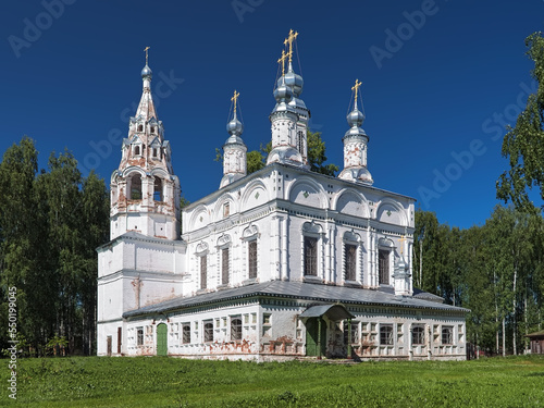 Obraz na płótnie Veliky Ustyug, Russia. Transfiguration Church of former Transfiguration nunnery. The church was built in 1689-1696. w salonie