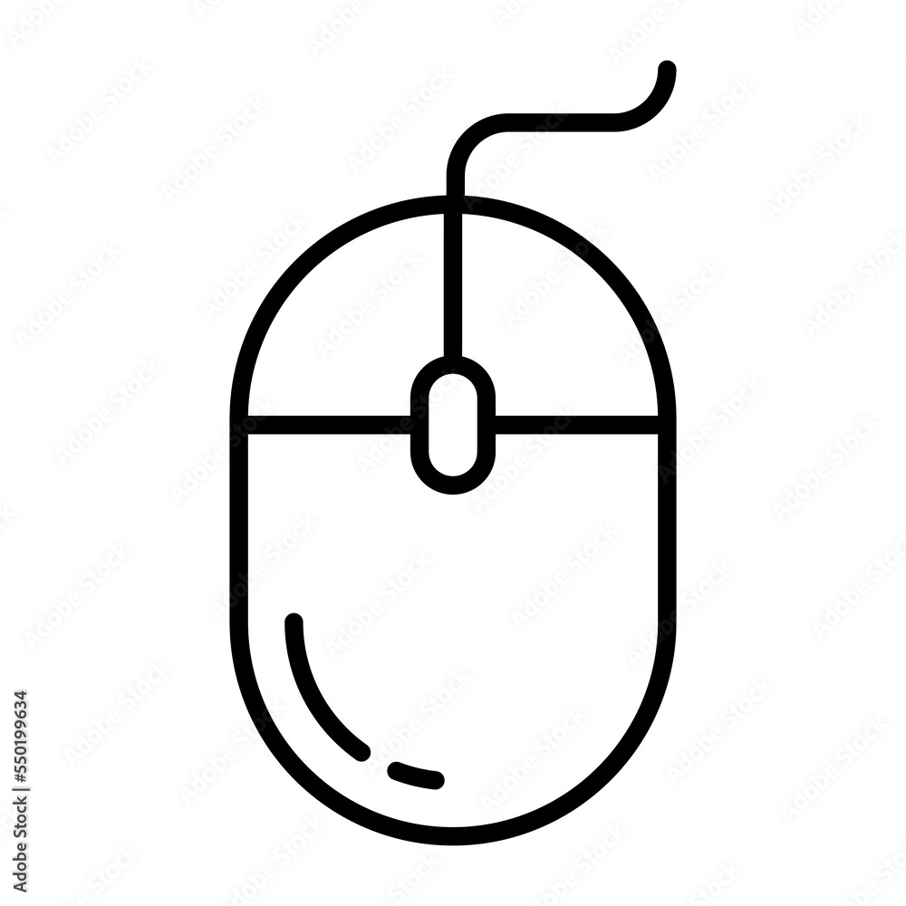 mouse vector icon isolated on white background mouse vector icon isolated on white background