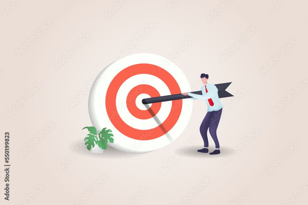 3D Business goals, goals or targets, goals and resolutions to achieve success, aspirations and motivation to achieve goals concept, confident businessman standing with arrow on target 3D Business goals, goals or targets, goals and resolutions to achieve success, aspirations and motivation to achieve goals concept, confident businessman standing with arrow on target