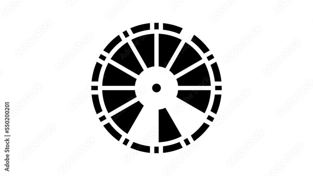 old wheel glyph icon animation old wheel glyph icon animation