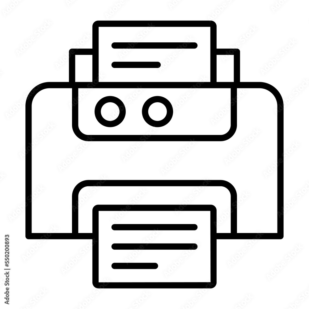 printer vector icon isolated on white background printer vector icon isolated on white background