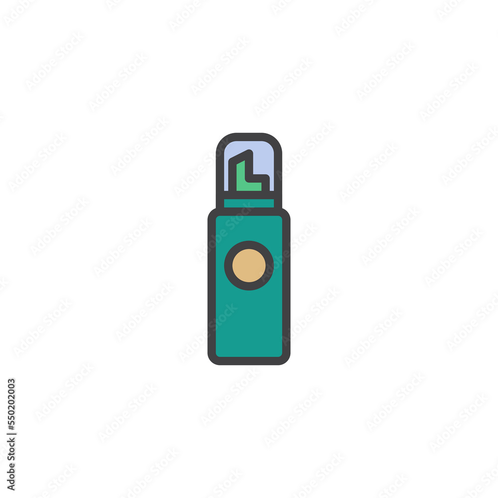 Hair Mousse Container filled outline icon Hair Mousse Container filled outline icon