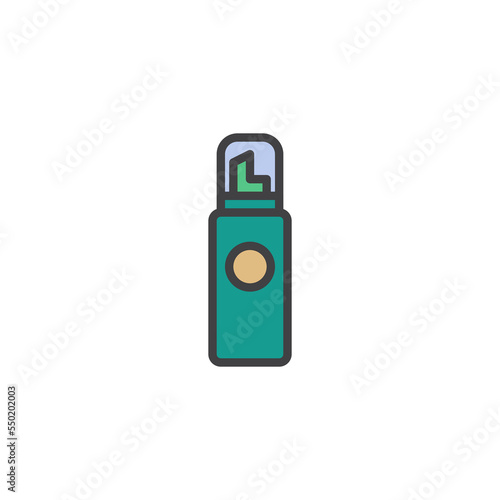 Hair Mousse Container filled outline icon