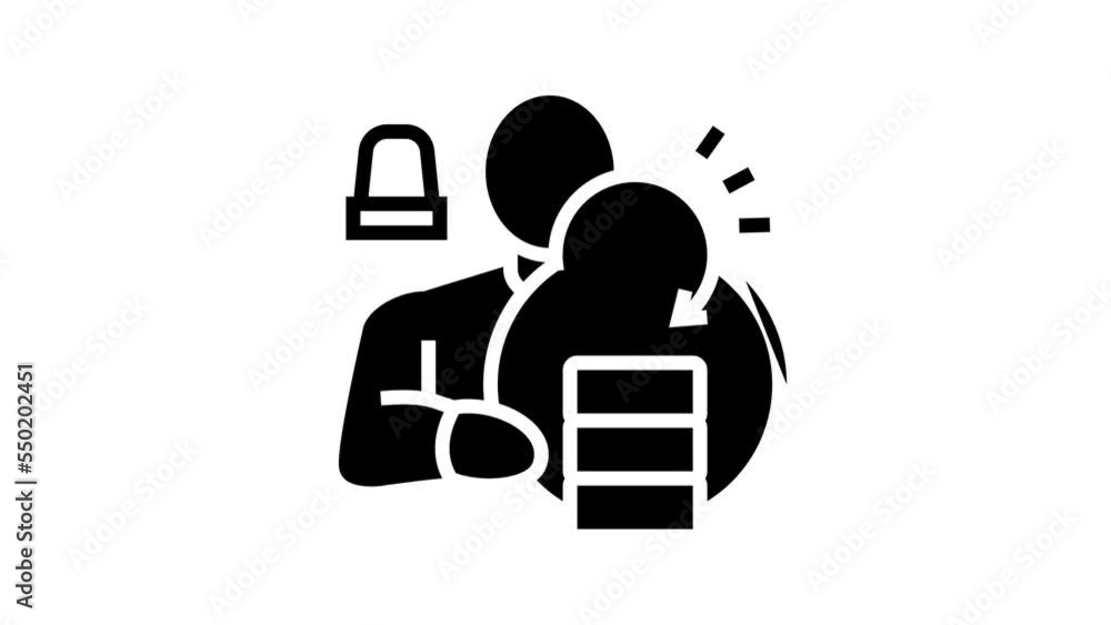 emergency recovery line icon animation emergency recovery line icon animation