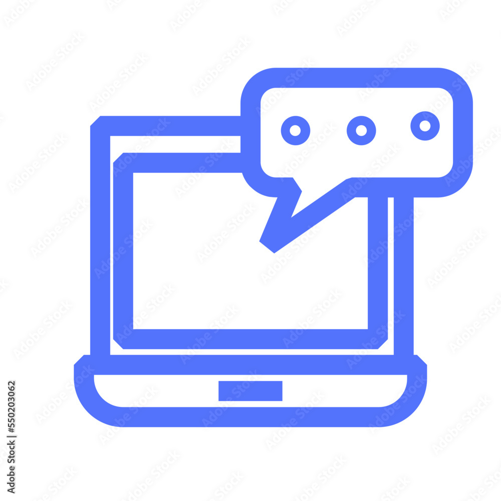 Fototapeta premium online chatelearningconversationchat bubblestudyingchatuiprofessions and jobscommunications