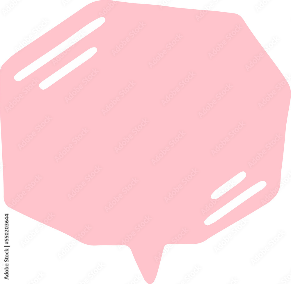 Obraz premium hand draw pastel speech bubble