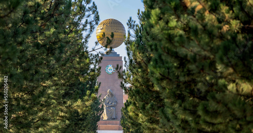 Monument to the Independence and Humanism at the Independence square, Tashkent photo