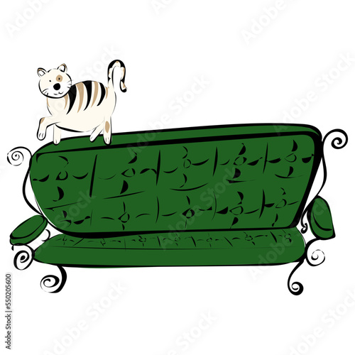 Katze auf dem Sofa