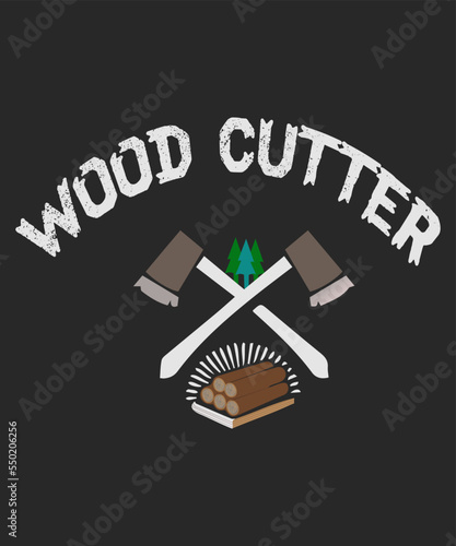 Woodcutter logo for a t-shirt
