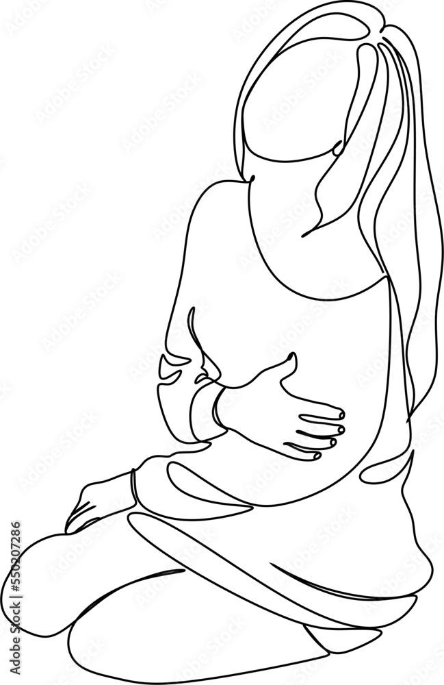 One Line Drawing Of A Female Body Female Figure Creative Modern One Line Drawing Of A Female Body Female Figure Creative Modern