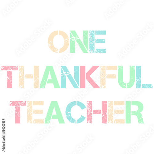 one thankful teacher