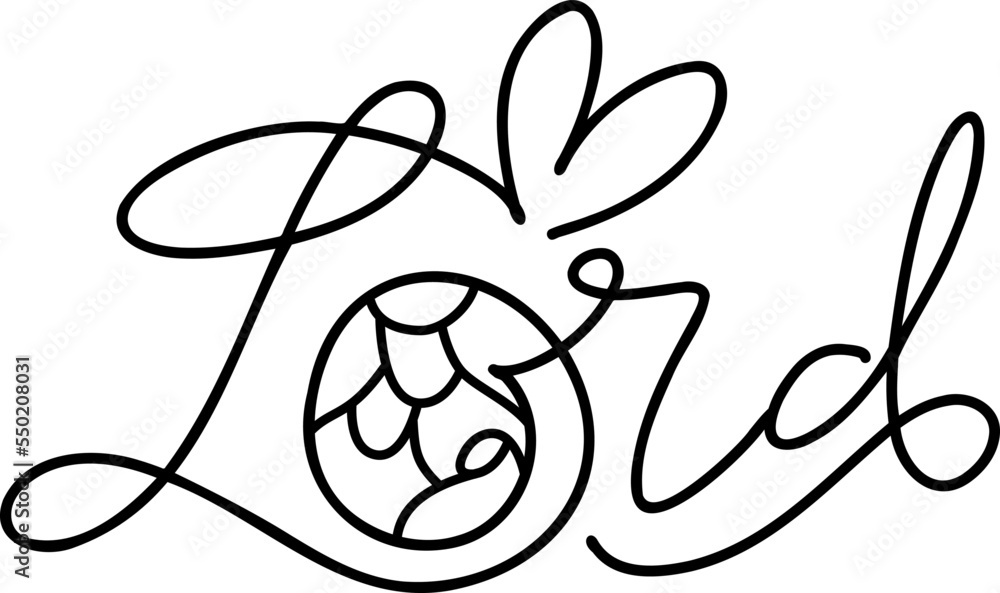 Lord monoline calligraphy text word and Christmas Vector religious Nativity Scene of baby Jesus with Joseph and Mary. Minimalist art line drawing, print and logo design Lord monoline calligraphy text word and Christmas Vector religious Nativity Scene of baby Jesus with Joseph and Mary. Minimalist art line drawing, print and logo design
