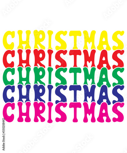 Retro Christmas SVG Bundle, Christmas Sublimation Designs, Retro Christmas Svg, Merry Christmas,
