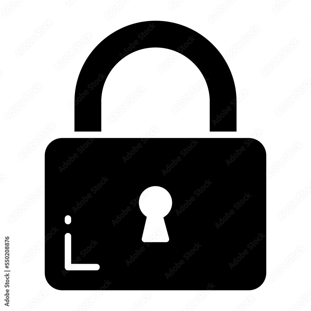 Lock vector icon modern design isolated on white background Lock vector icon modern design isolated on white background