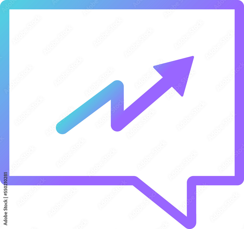 chart chat modern gradient icon chart chat modern gradient icon