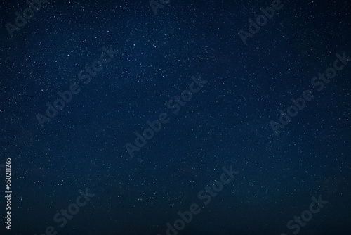 Night amazing blue sky with stars. Space background