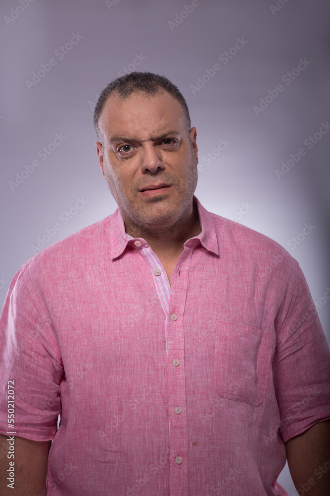 Angry middle-aged man Angry middle-aged man