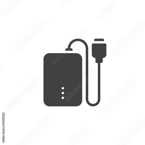 Portable Charger vector icon