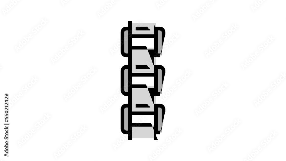 box chain color icon animation box chain color icon animation
