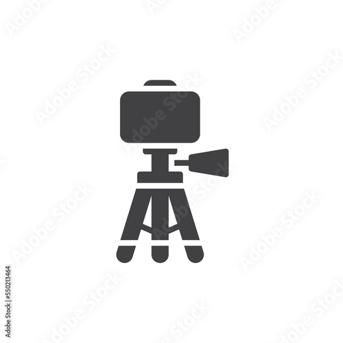 Phone tripod gimbal vector icon