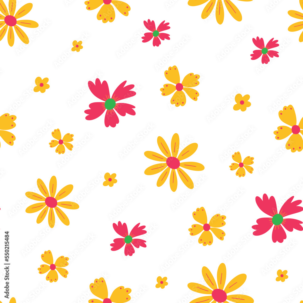 Seamless floral vector pattern. Perfect for modern wallpaper, fabric, home decor, and wrapping projects. Seamless floral vector pattern. Perfect for modern wallpaper, fabric, home decor, and wrapping projects.