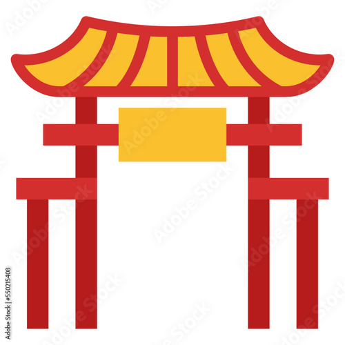gate flat icon